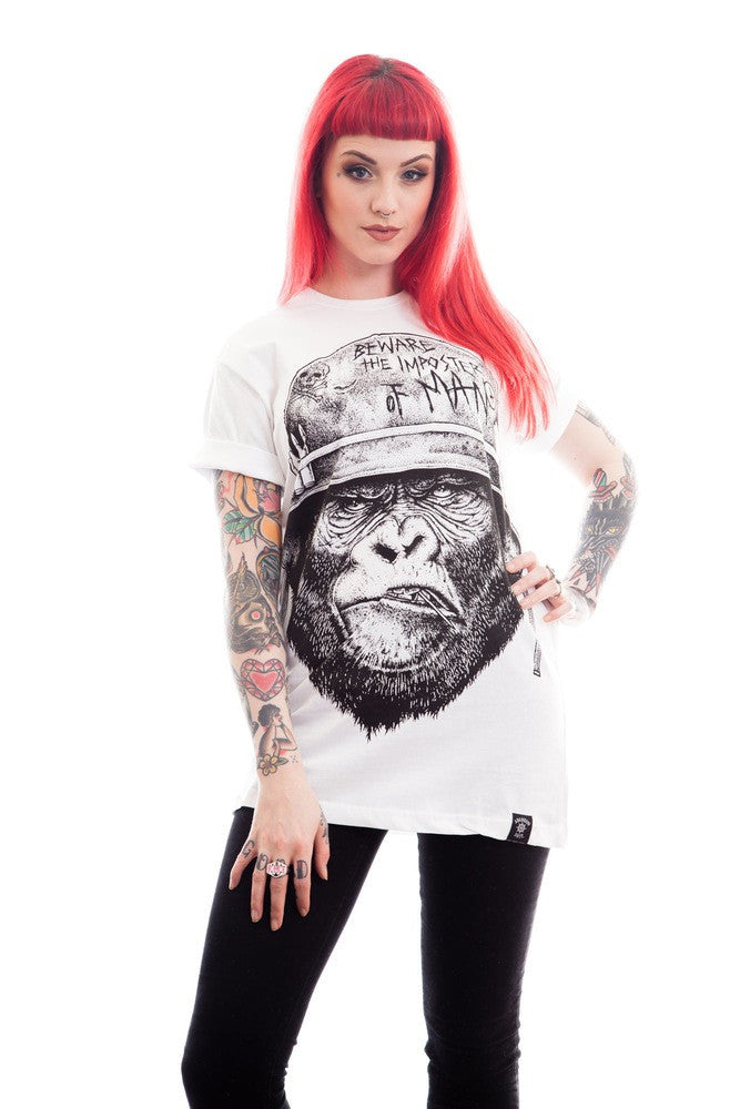 Beware The Imposter Of Man T-Shirt White- Unisex