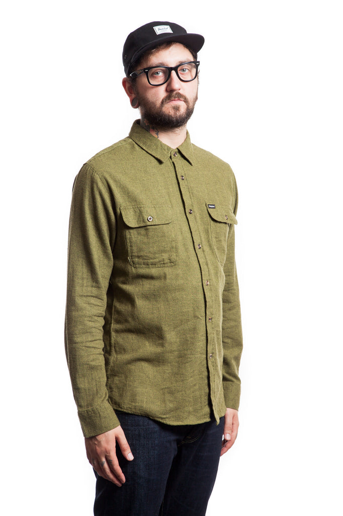 Brixton Donez Flannel Shirt Green
