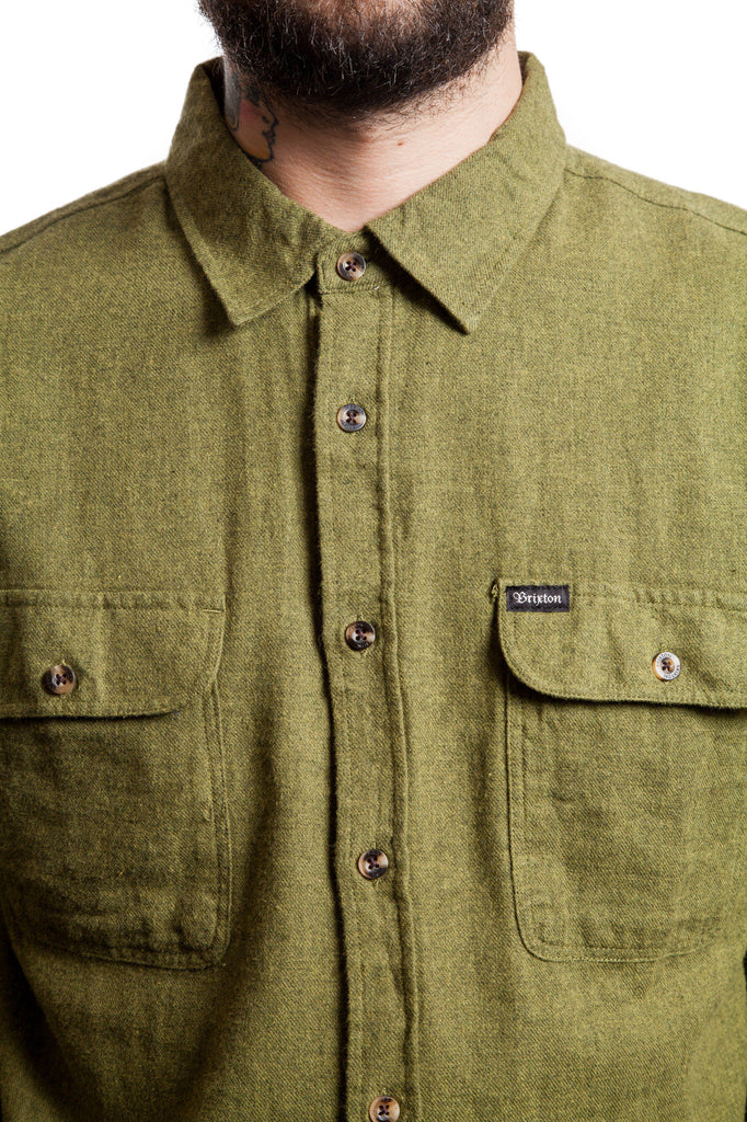 Brixton Donez Flannel Shirt Green