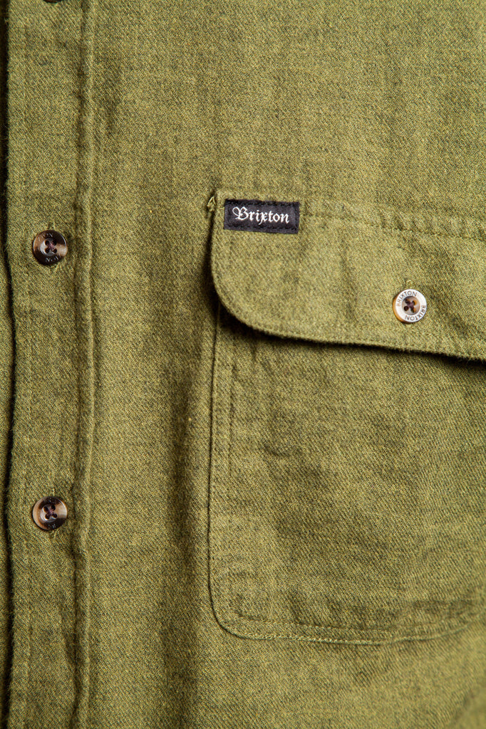 Brixton Donez Flannel Shirt Green