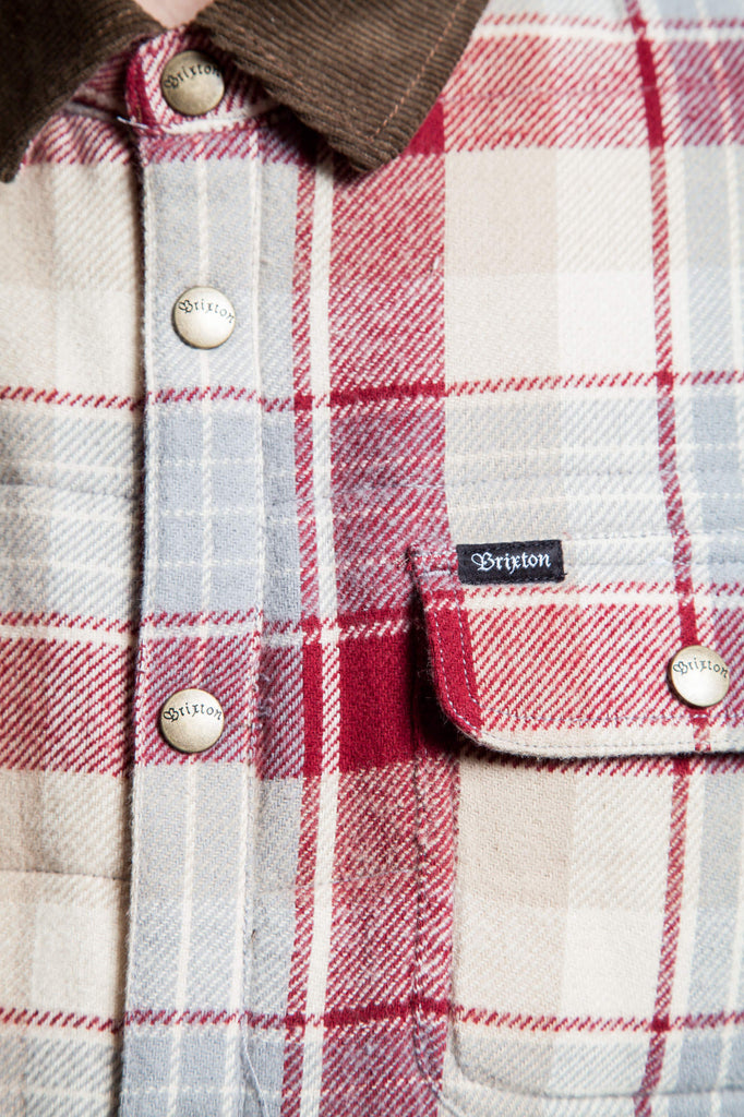 Brixton Cass Jacket Cream/Burgundy