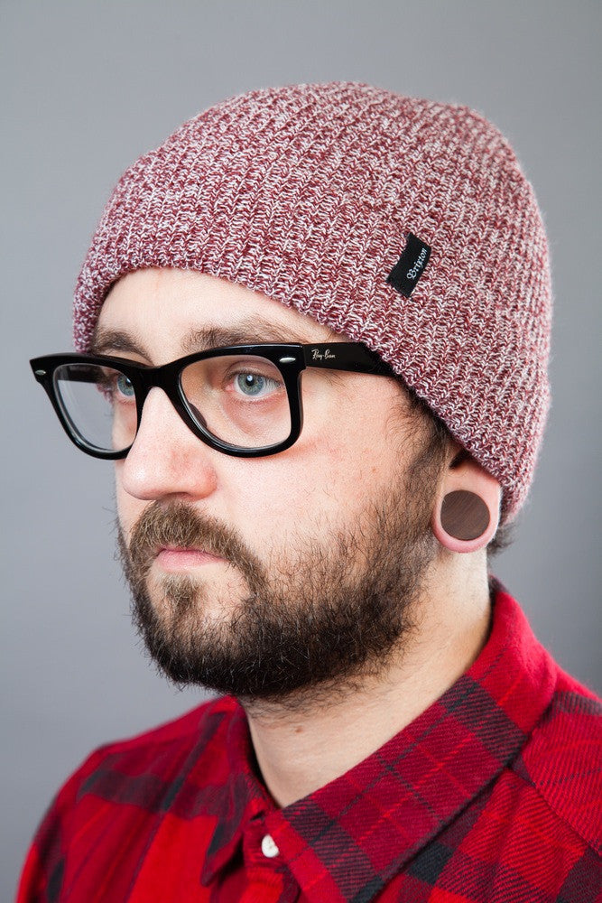 Brixton Heist Beanie Burgundy Heather