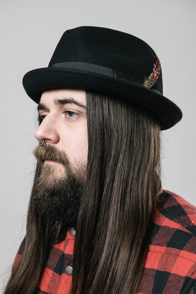 Brixton Gain Fedora Hat Black