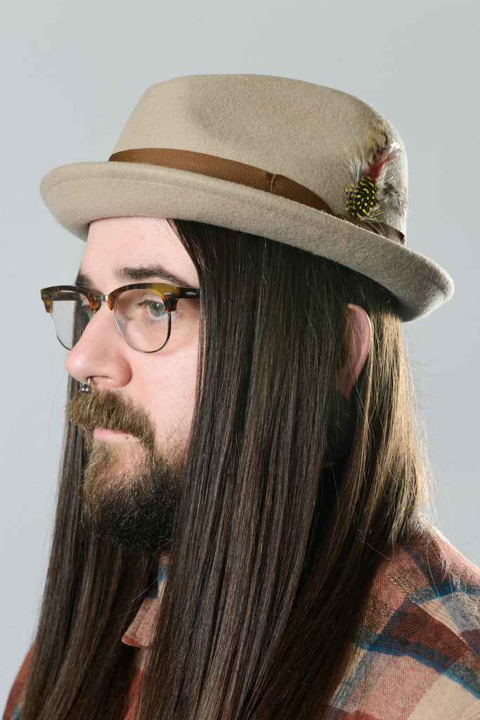 Brixton Gain Fedora Light Tan Brown