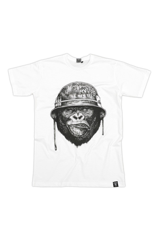Beware The Imposter Of Man T-Shirt White- Unisex