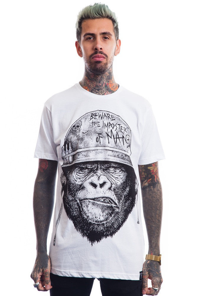 Beware The Imposter Of Man T-Shirt White- Unisex