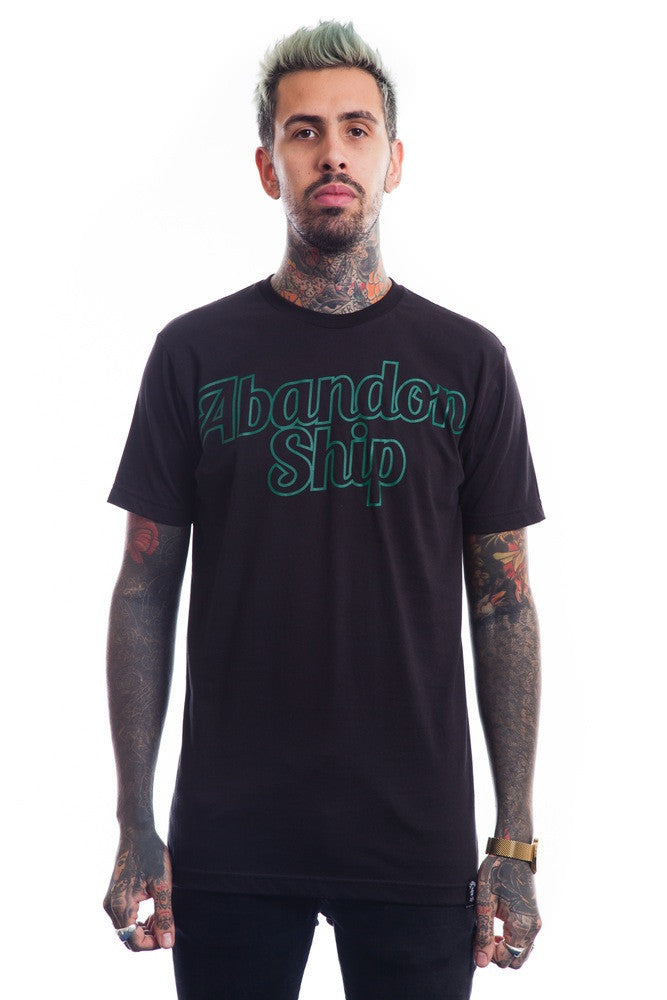 Abandon Script T-Shirt Black- Unisex